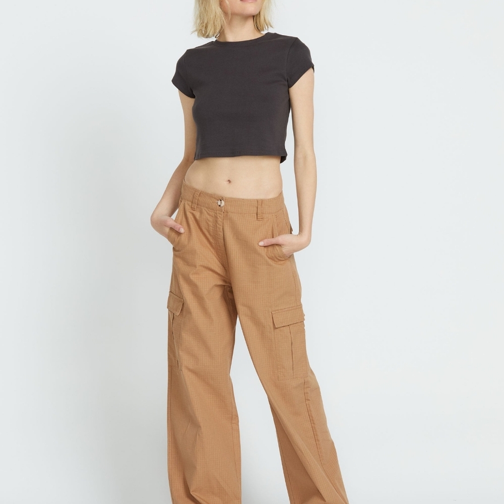 NEW Volcom Stone Cargstone Wide Leg Cargo Pants Size 24